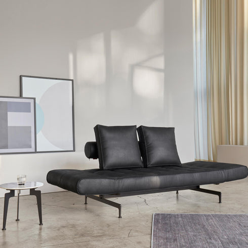 Ghia Laser Sofa Bed Fabric with leather / 210x93cm
